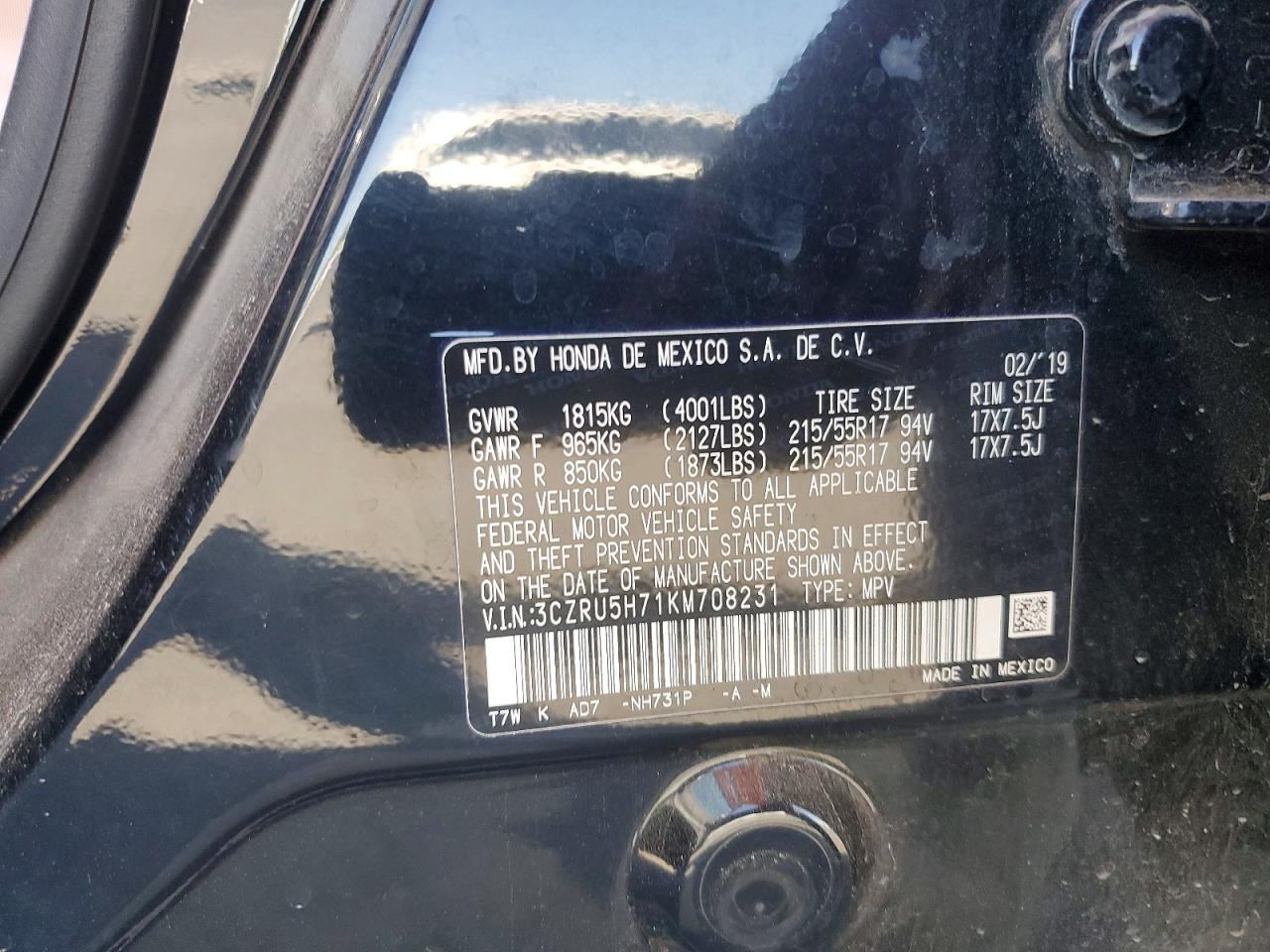 Honda HR-V Exl