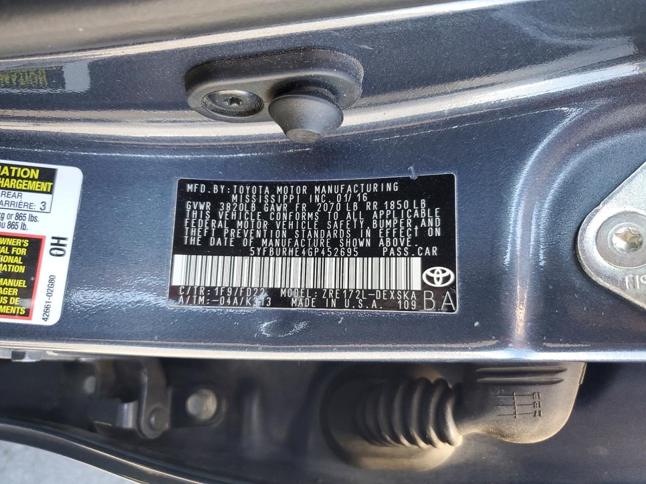 Toyota Corolla S Plus