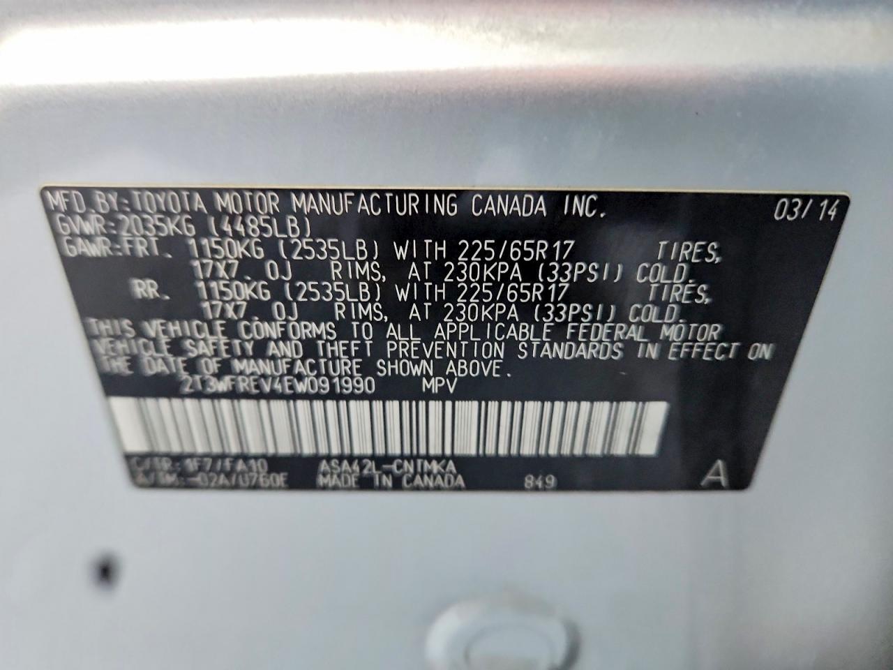 Toyota RAV4 Xle
