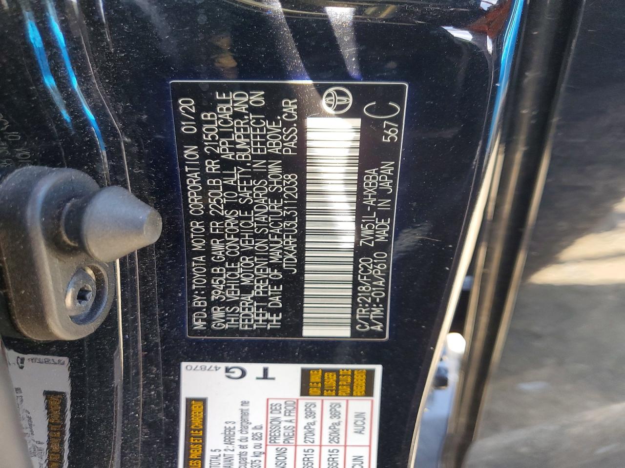 Toyota Prius L Eco