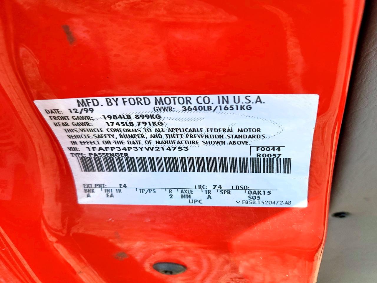 Ford Focus Se