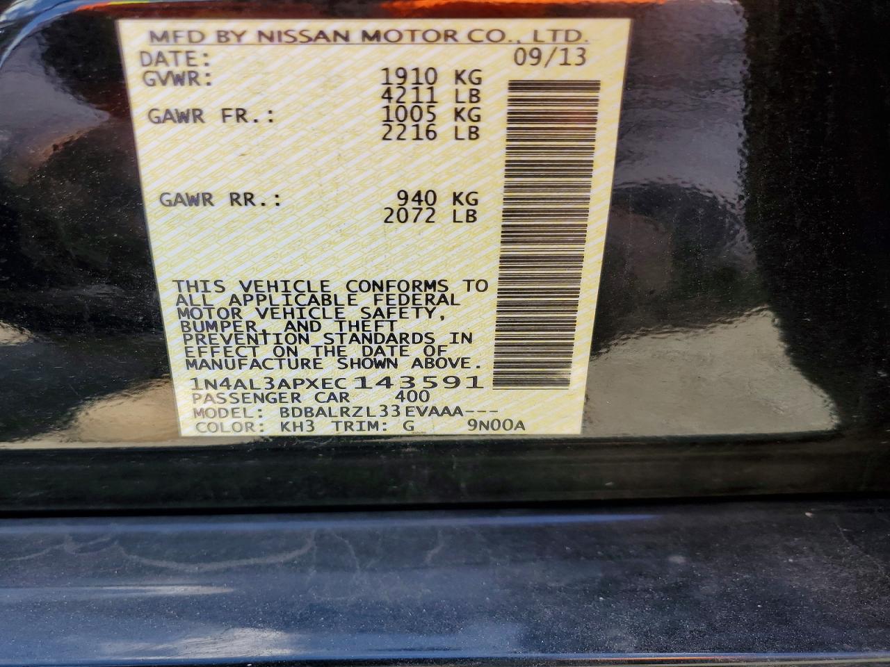Nissan Altima 2.5 S