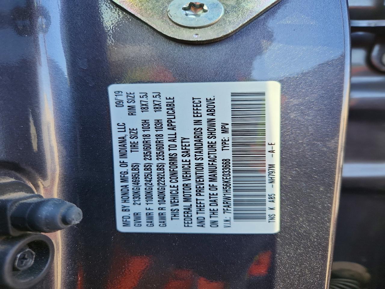 Honda Crv Ex