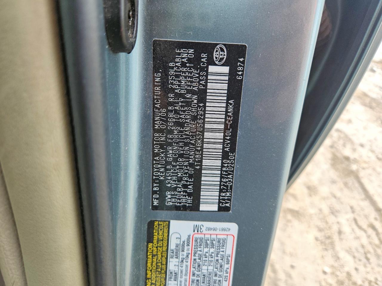 Toyota Camry Le