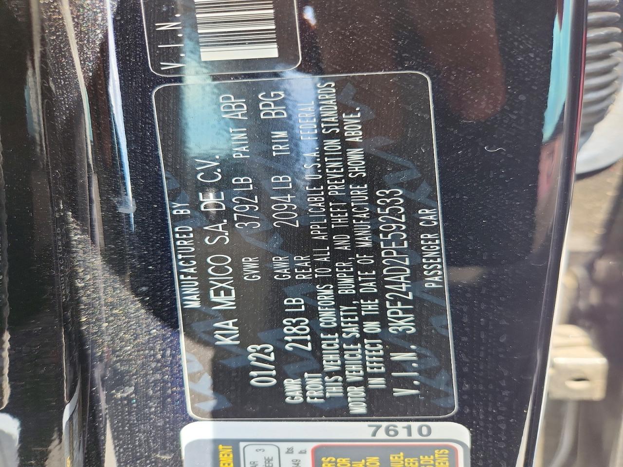 Kia Forte Lxs