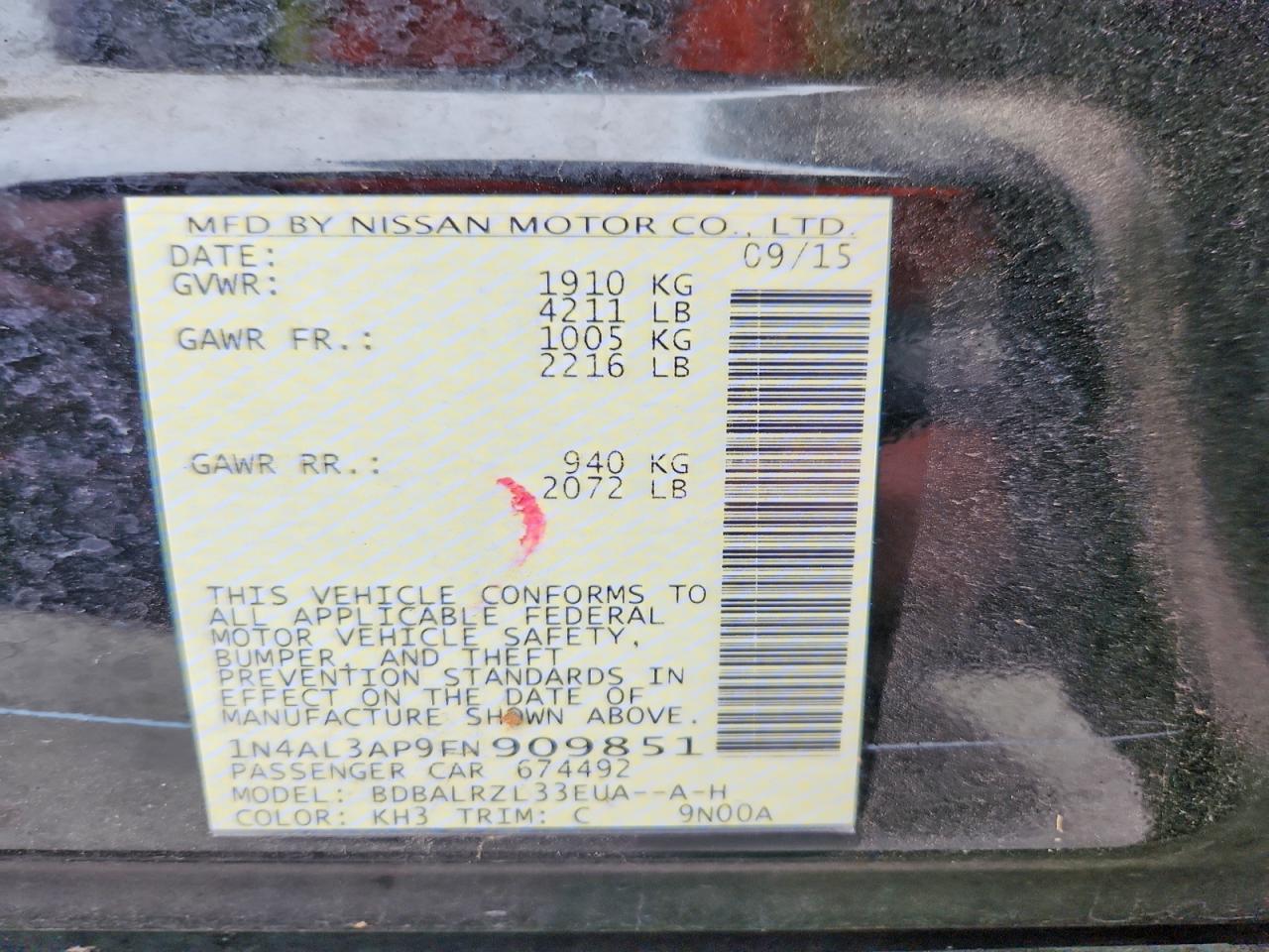 Nissan Altima 2.5 Sl