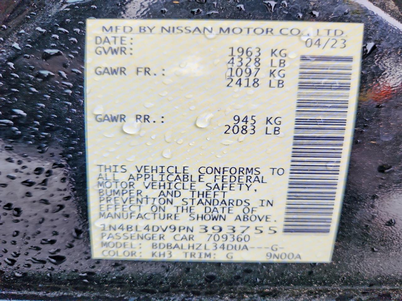 Nissan Altima Sv