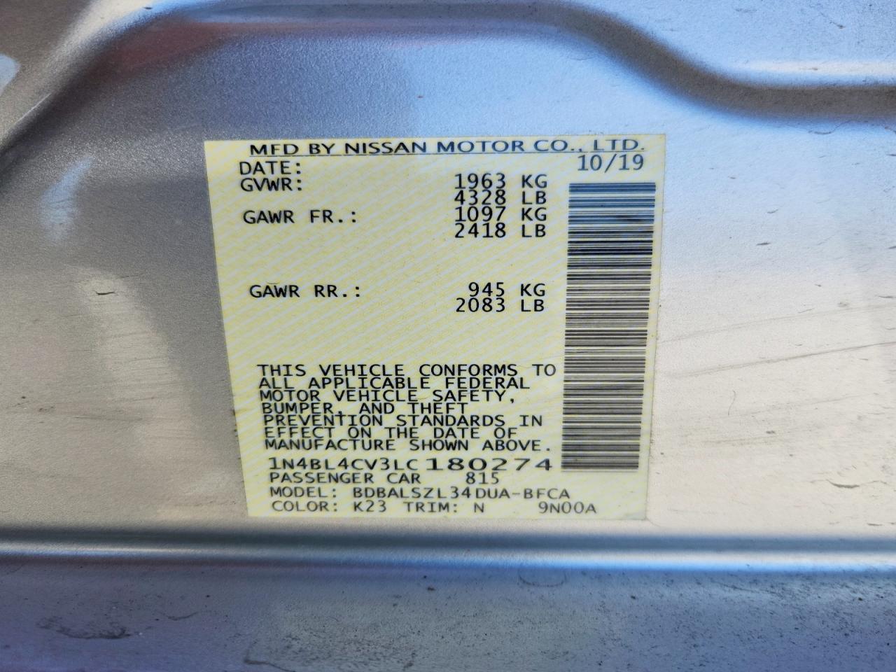 Nissan Altima Sr