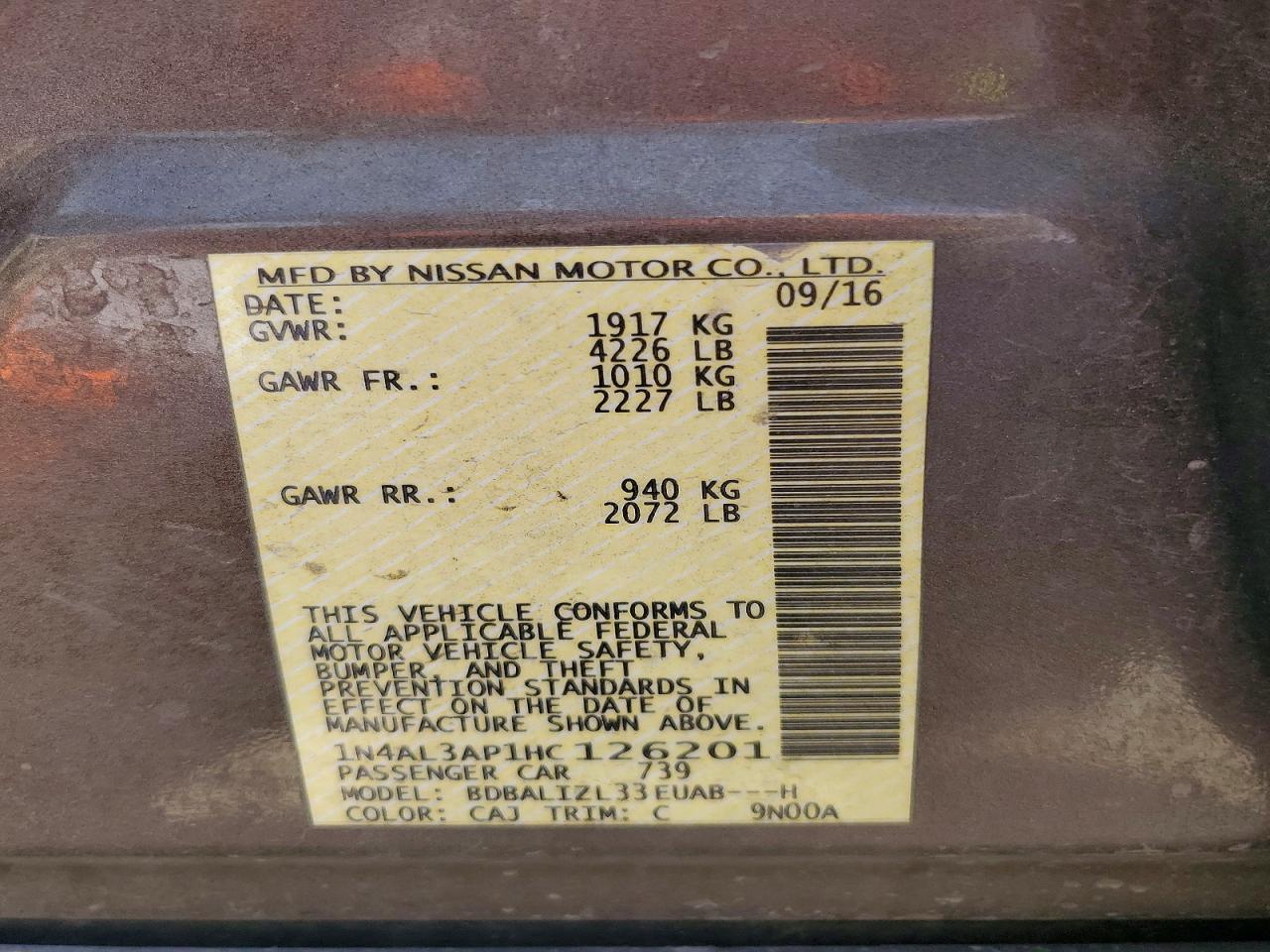 Nissan Altima 2.5 Sv
