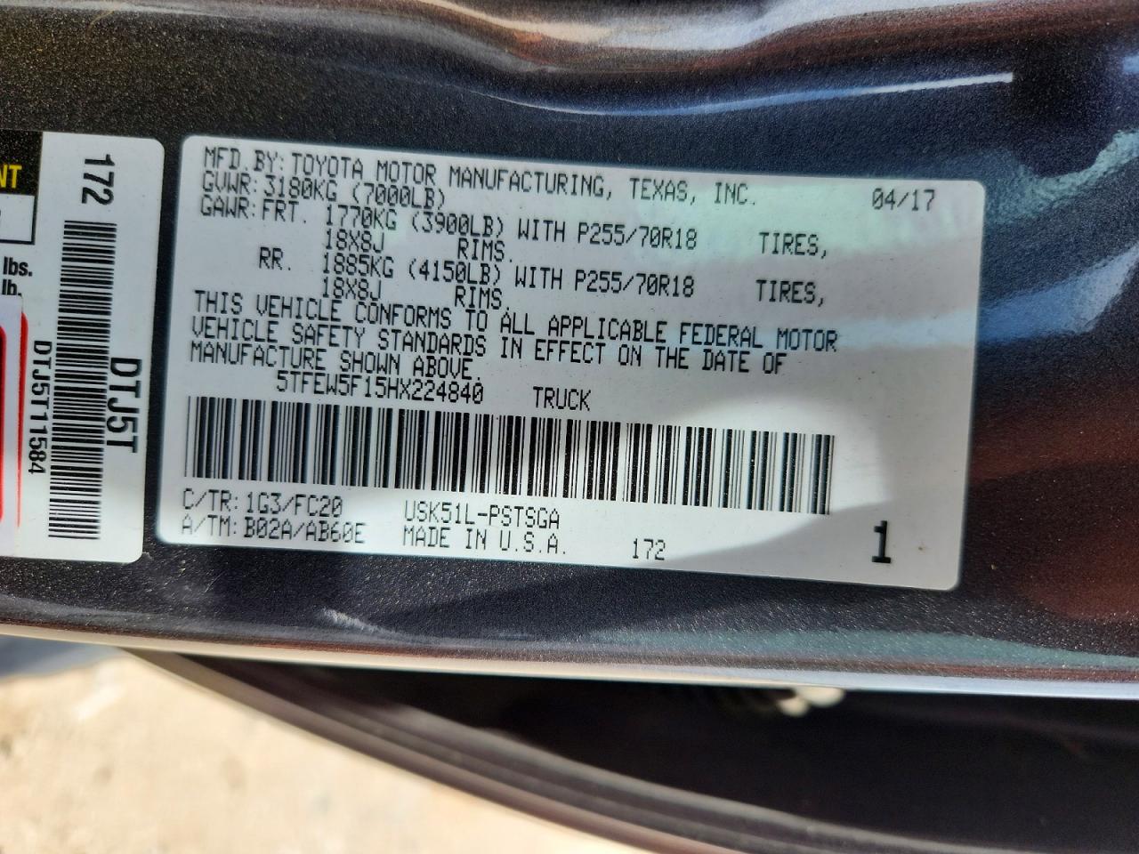Toyota Tundra Crewmax Sr5