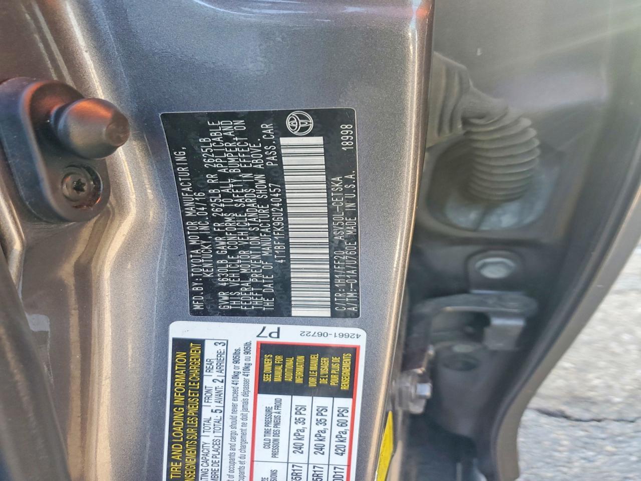 Toyota Camry Se