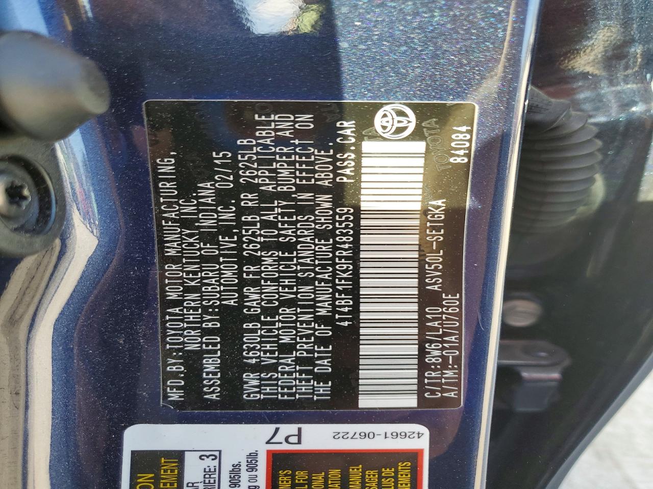 Toyota Camry Le