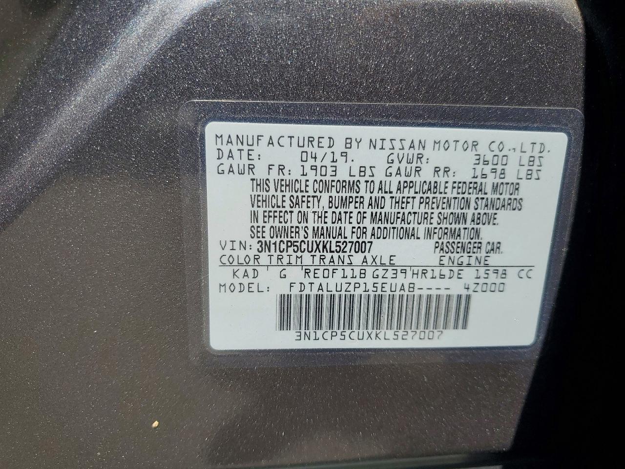 Nissan Kicks Sr