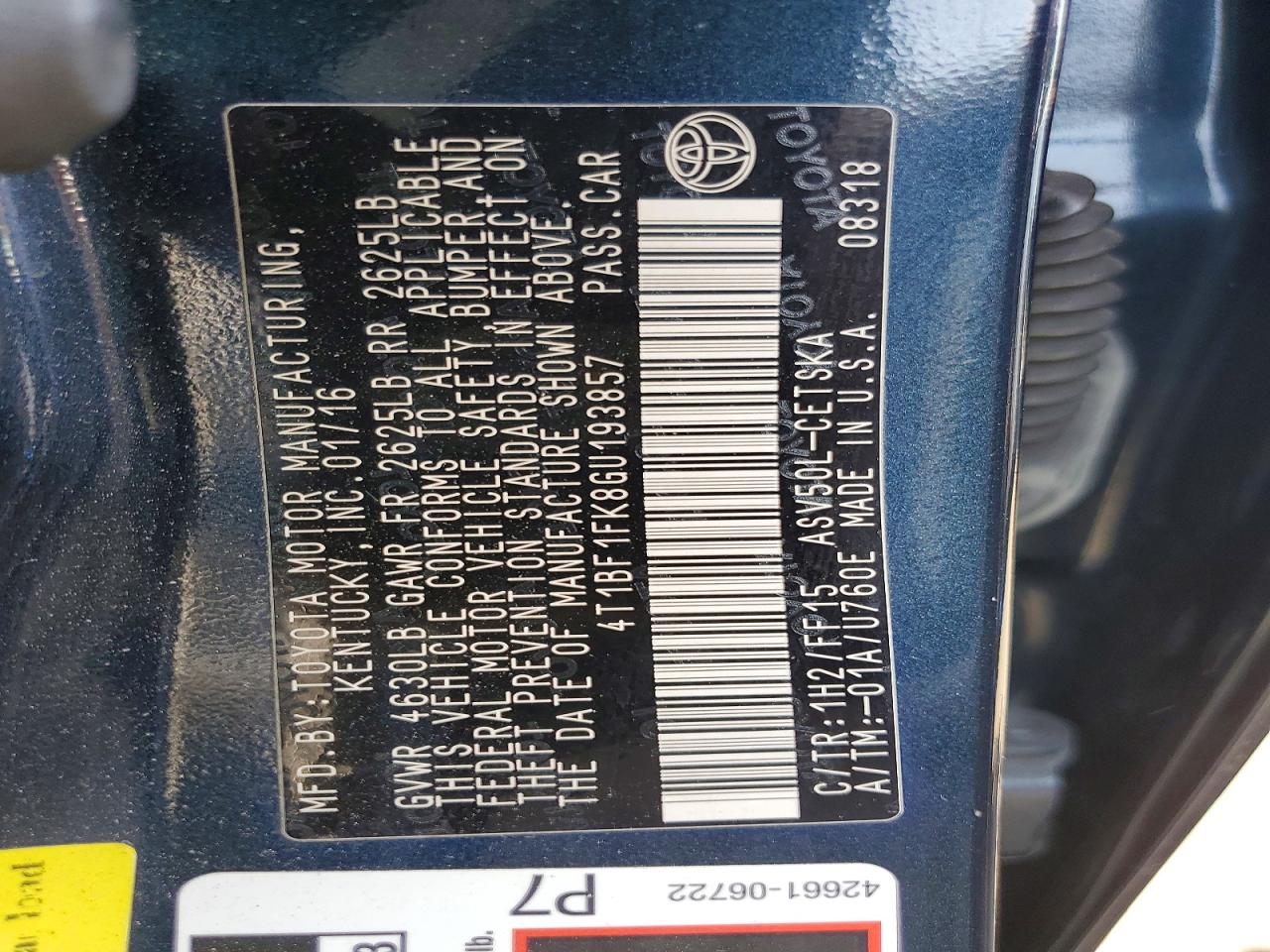 Toyota Camry Se