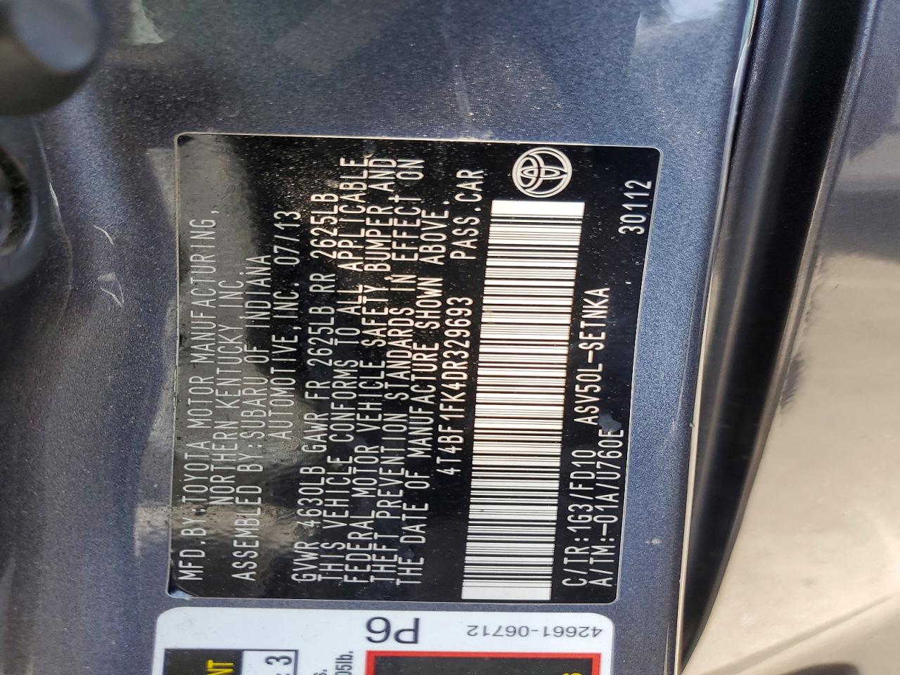 Toyota Camry Le