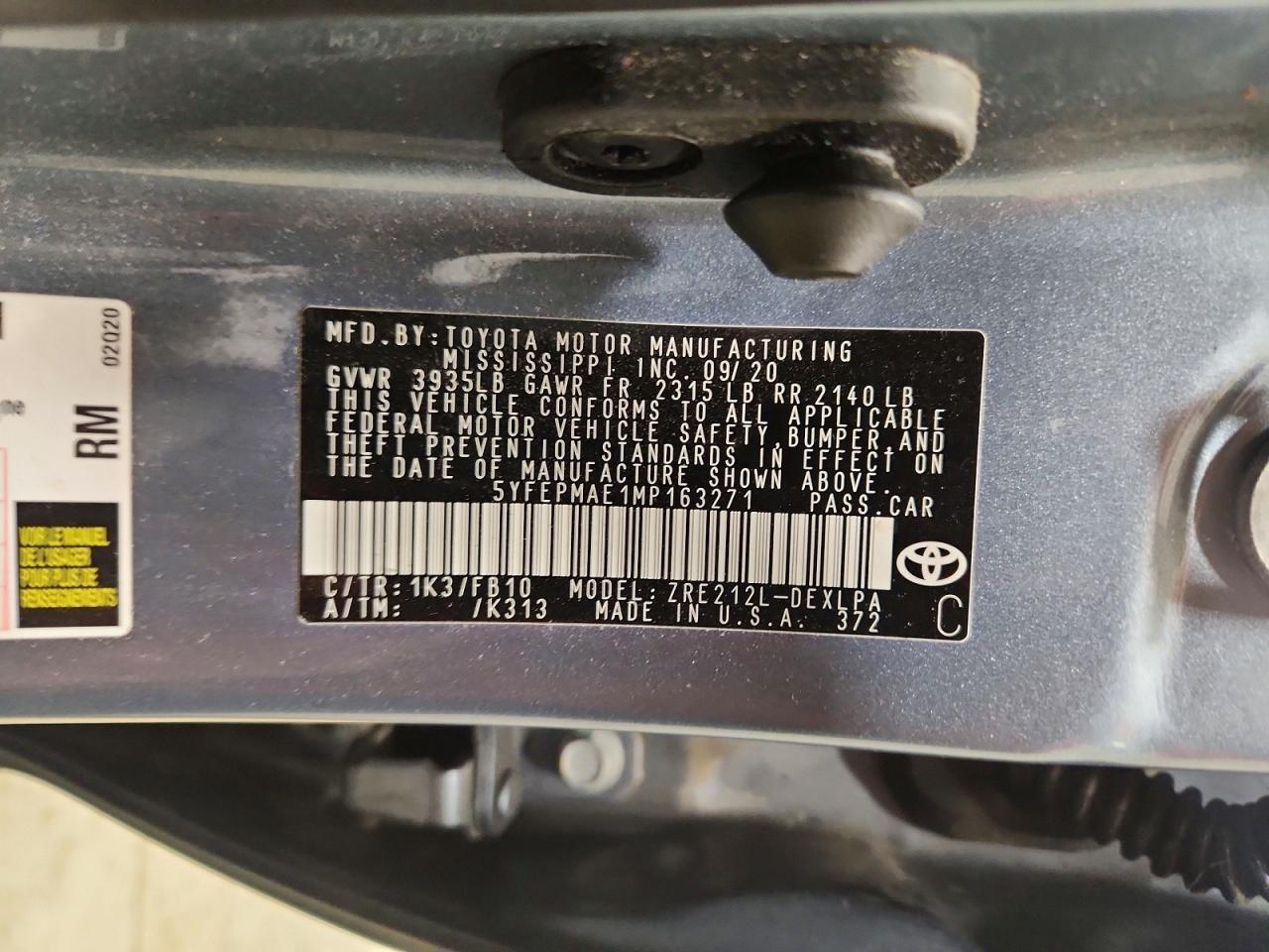 Toyota Corolla Le