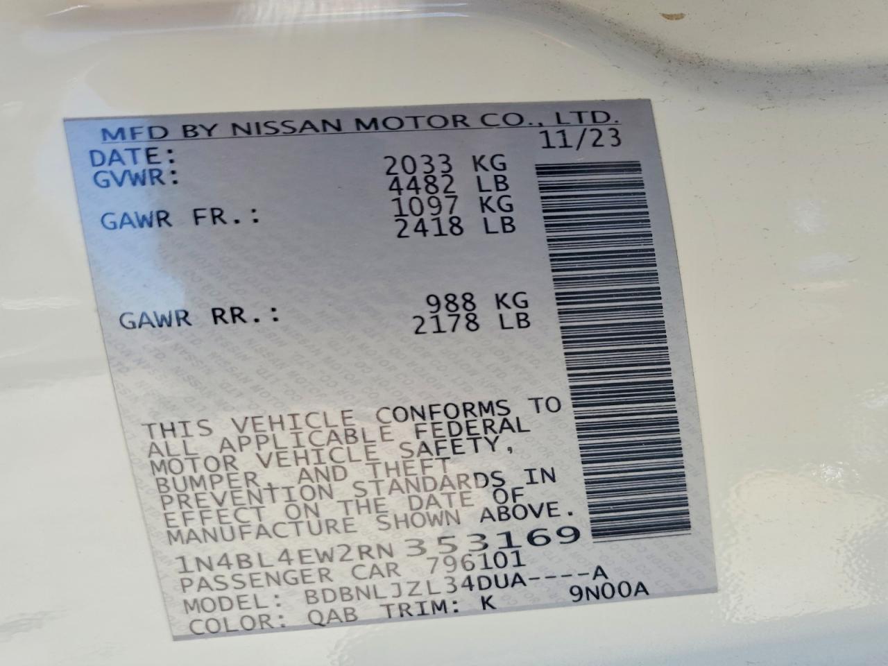 Nissan Altima Sl
