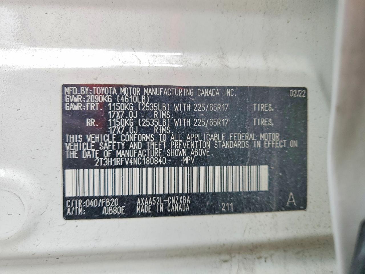 Toyota RAV4 Le