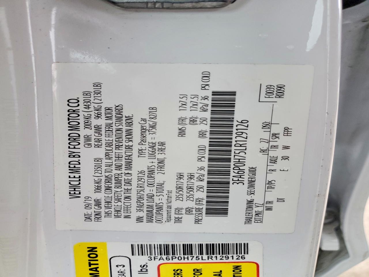 Ford Fusion Se