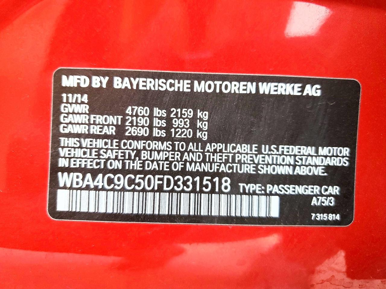BMW 4 Series Xi Gran Coupe Sulev