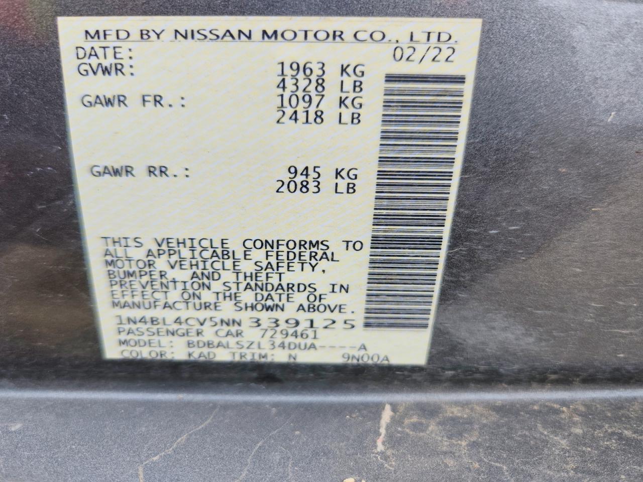 Nissan Altima Sr
