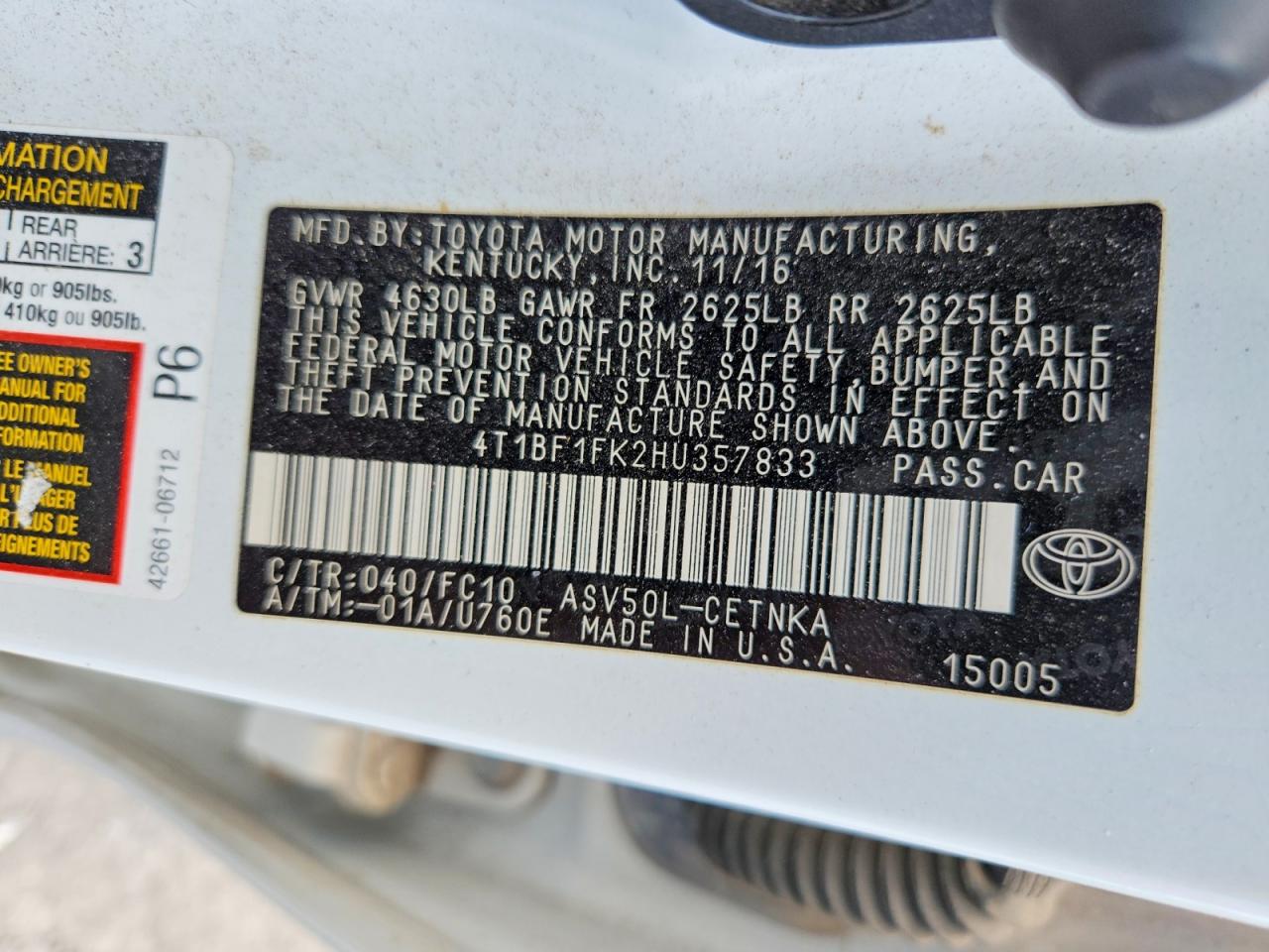 Toyota Camry Le