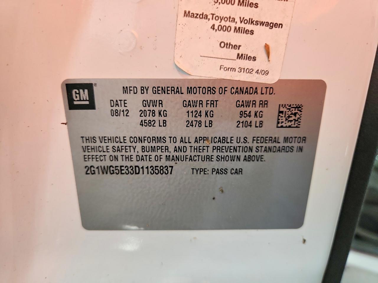 Chevrolet Impala Lt
