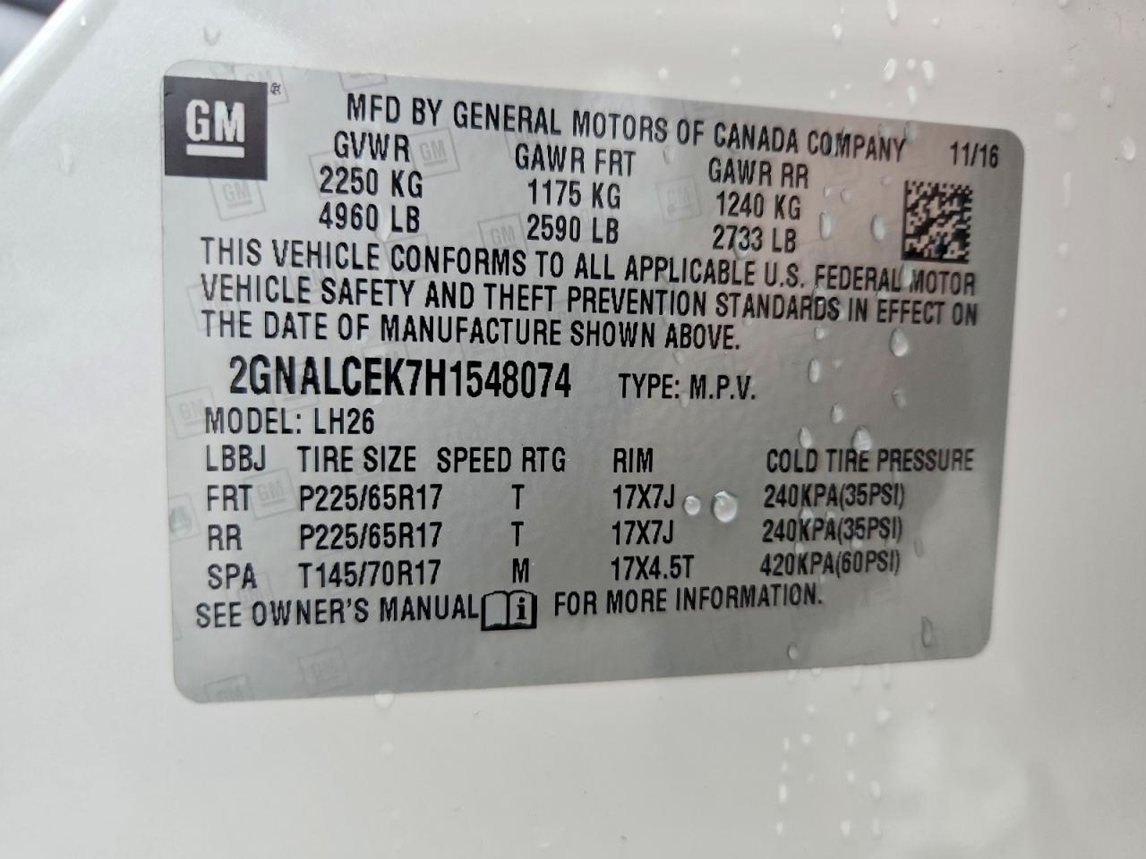 Chevrolet Equinox Lt