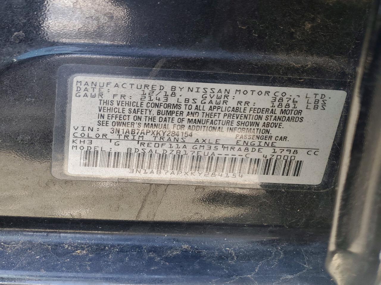 Nissan Sentra Sv