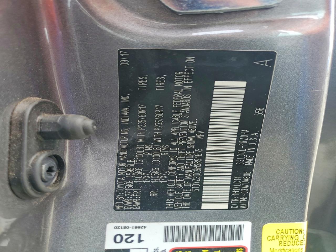 Toyota Sienna Xle 8-passenger