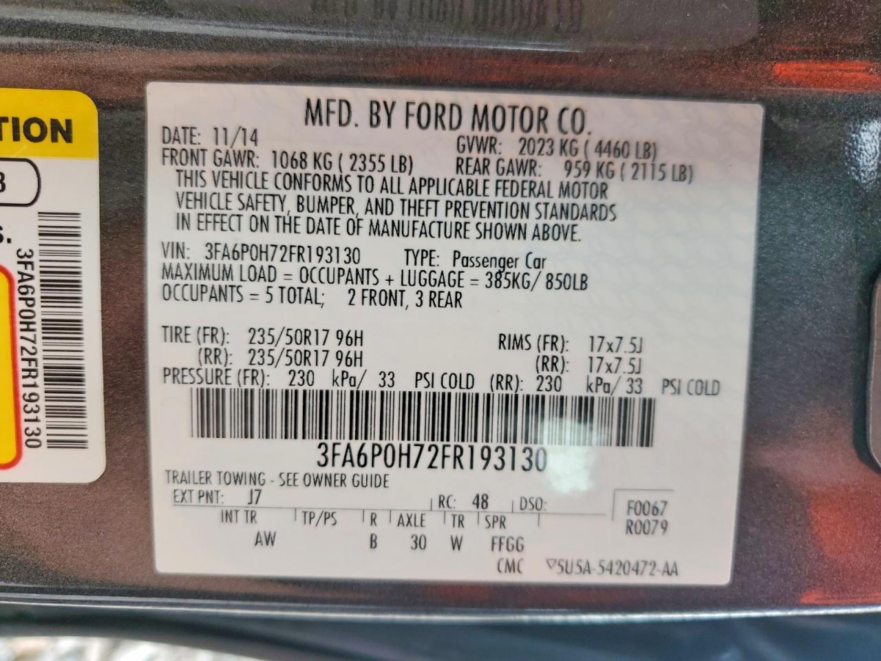 Ford Fusion Se