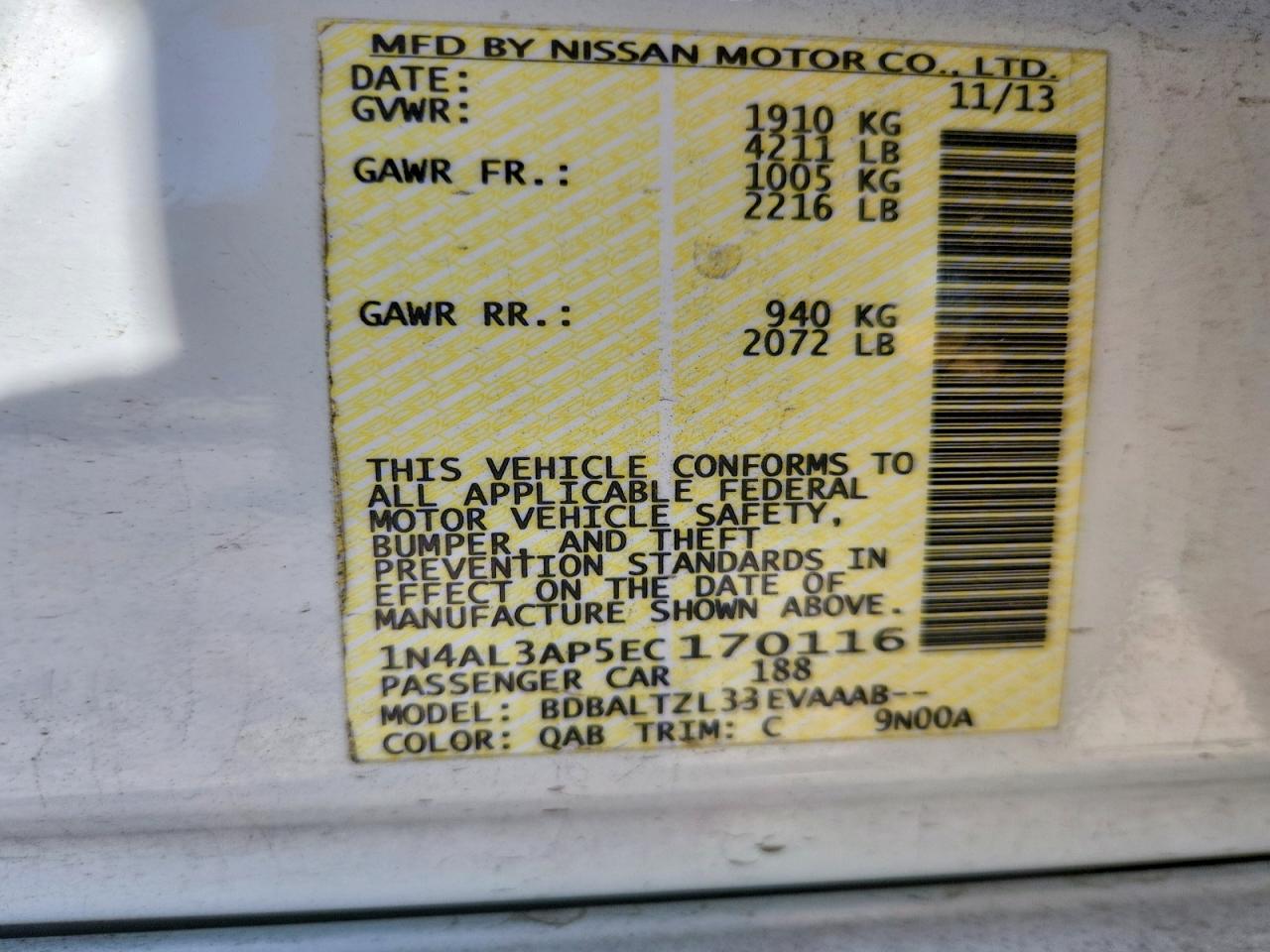 Nissan Altima 2.5 Sv