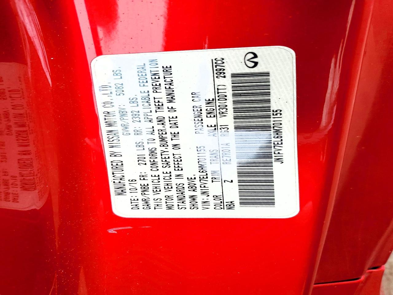 INFINITI Q60 Red Sport 400