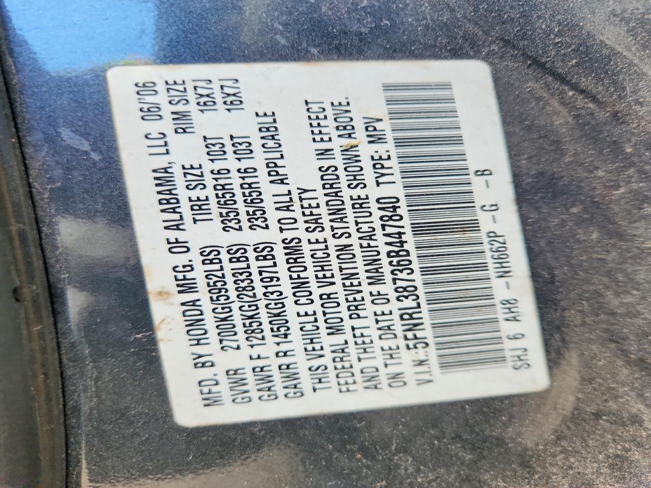Honda Odyssey Exl