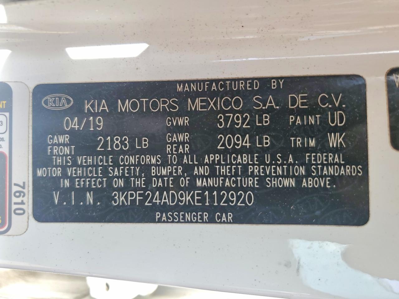 Kia Forte Lxs