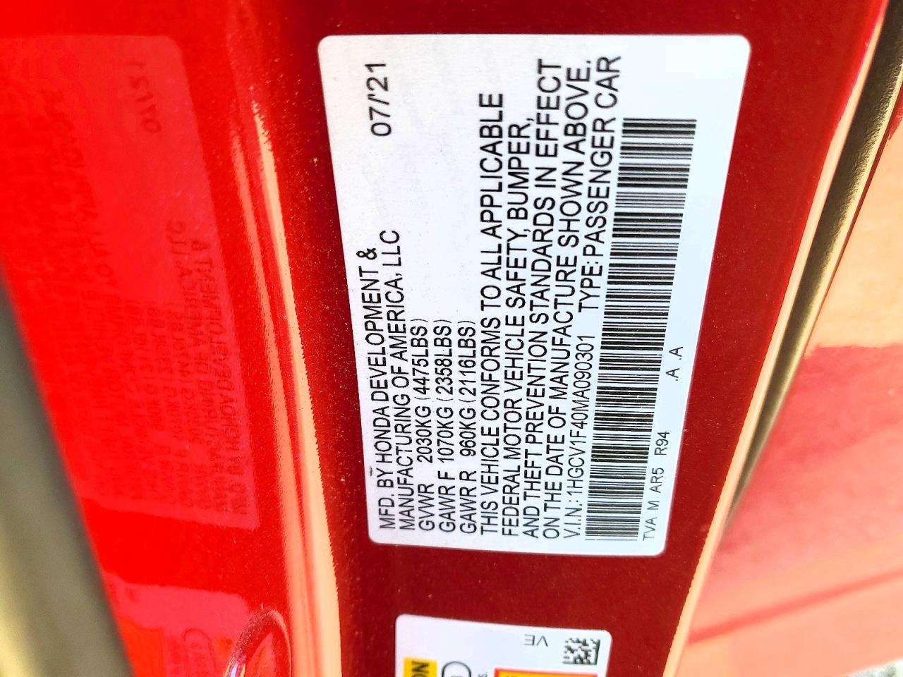 Honda Accord Sport Se