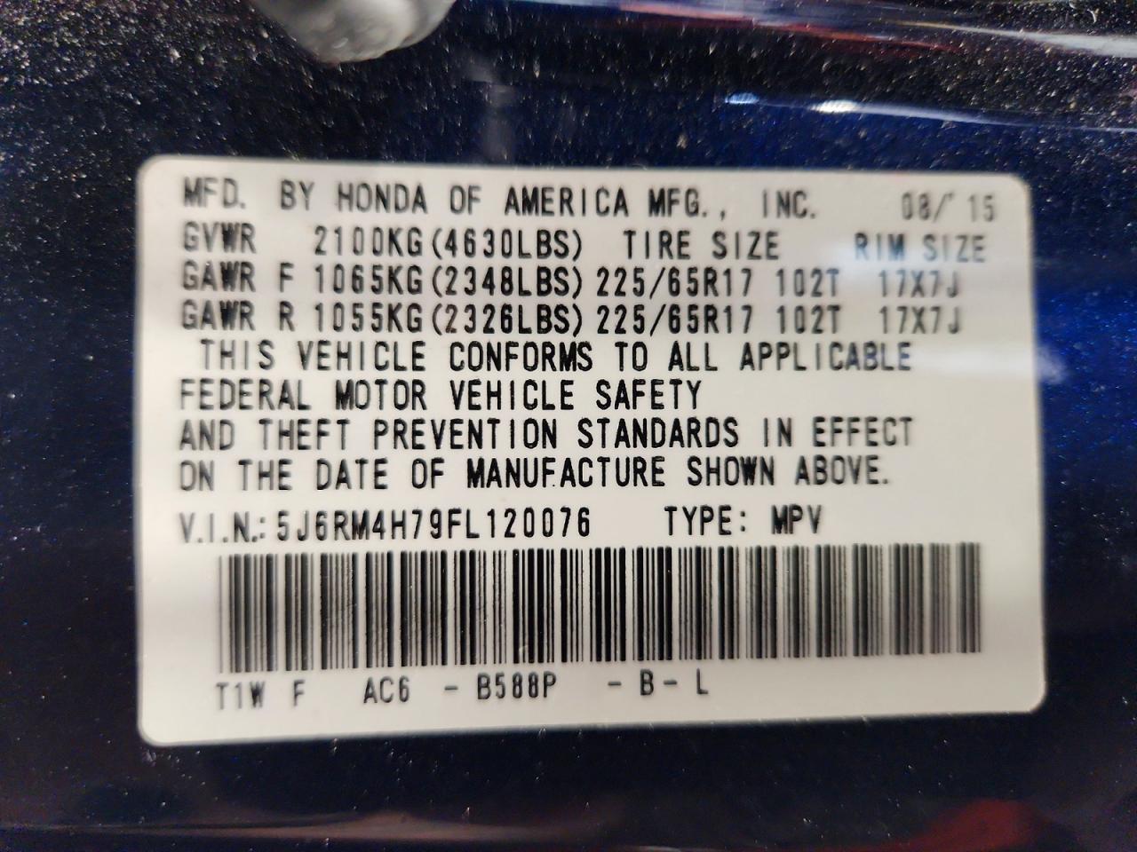 Honda Crv Exl