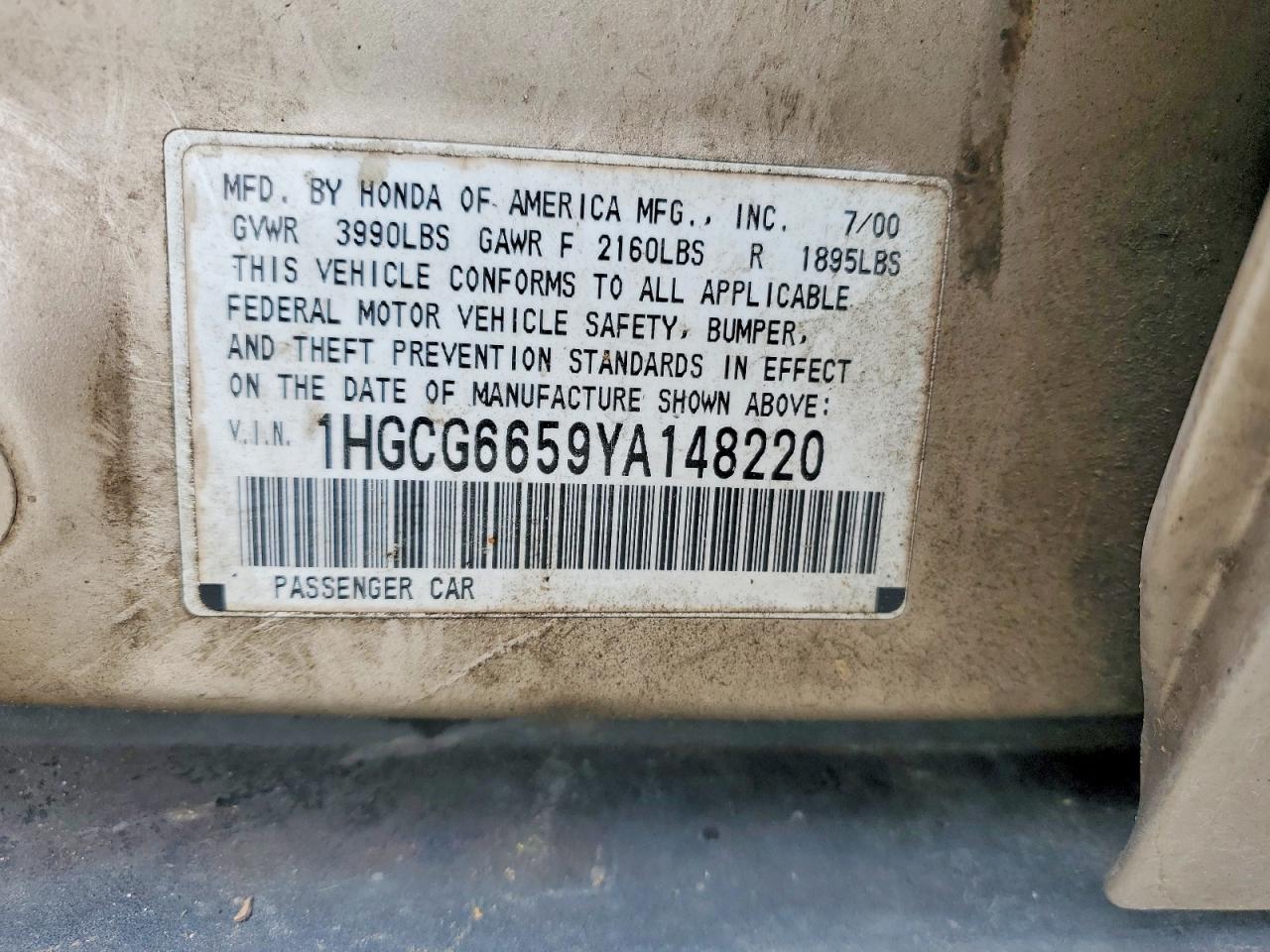 Honda Accord Lx