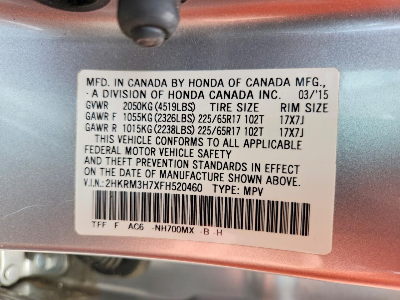 Honda Crv Exl