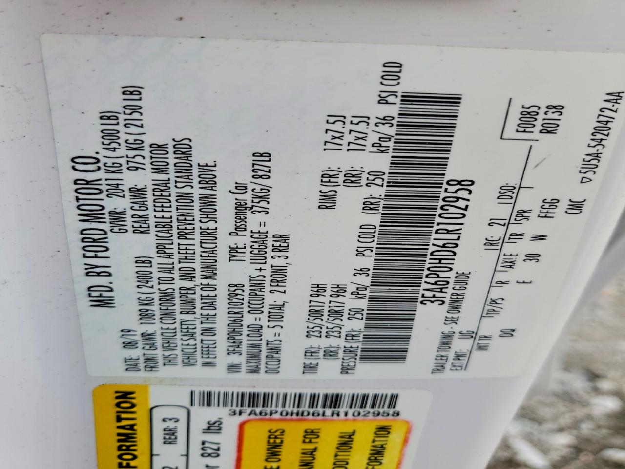 Ford Fusion Se
