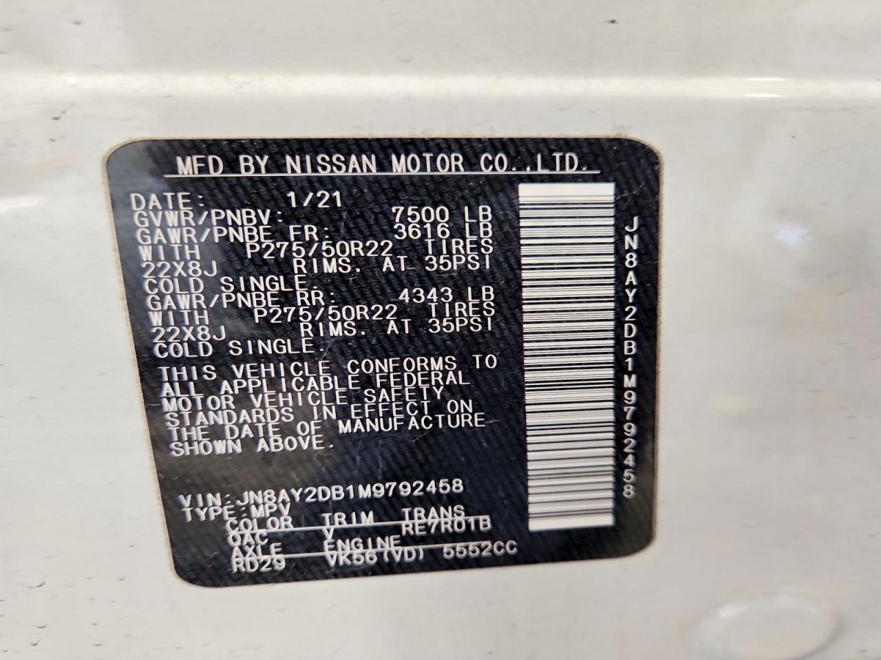 Nissan Armada Platinum