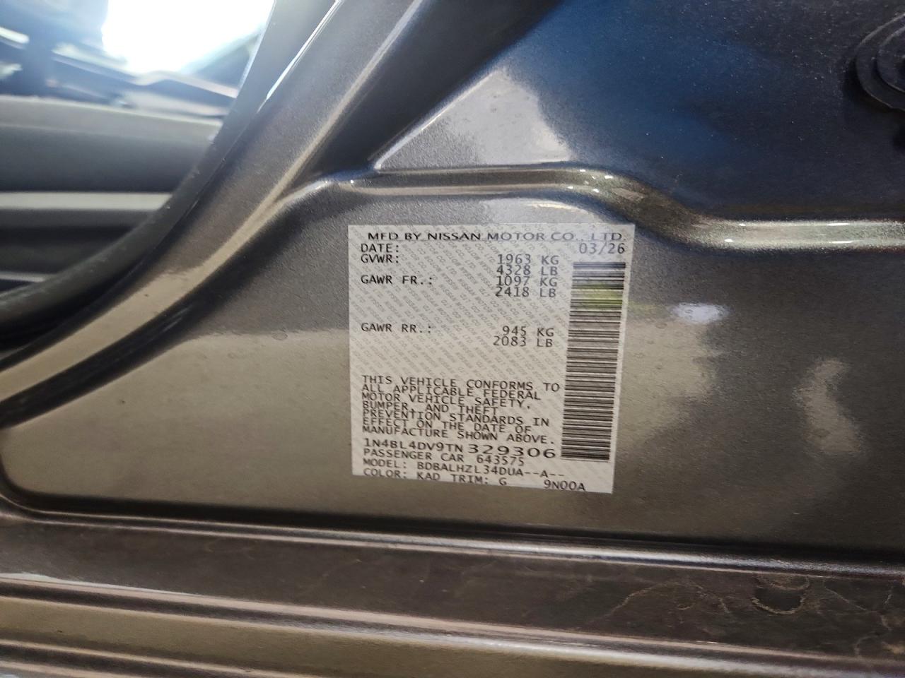 Nissan Altima Sv