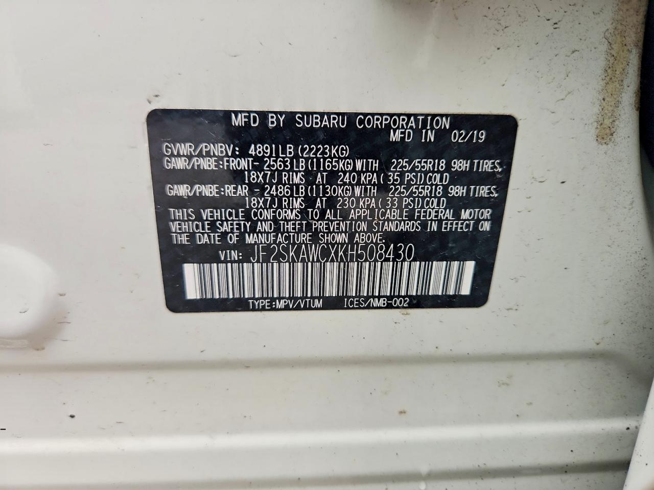 Subaru Forester Touring