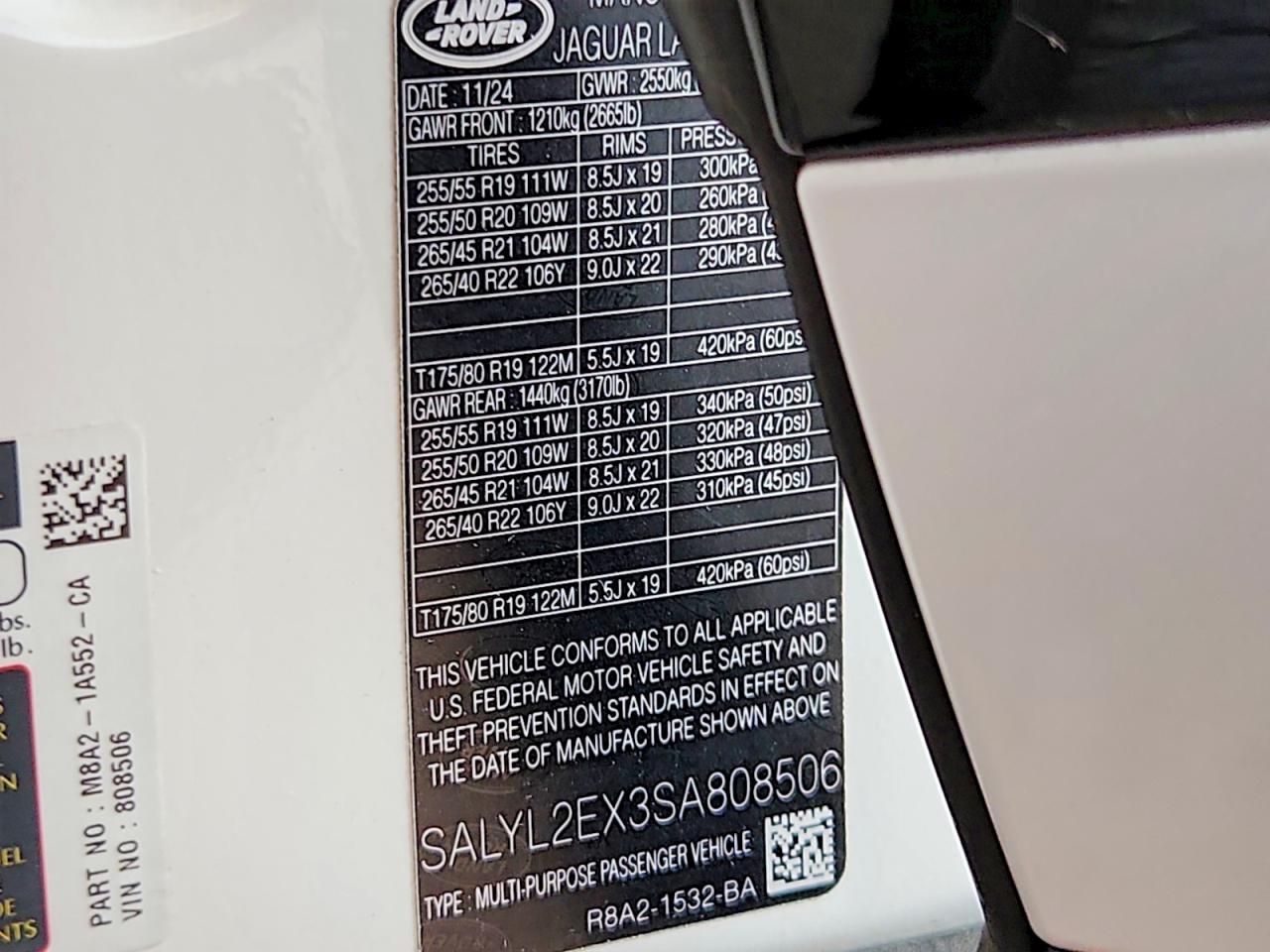 Land Rover Range Rover Dynamic Se