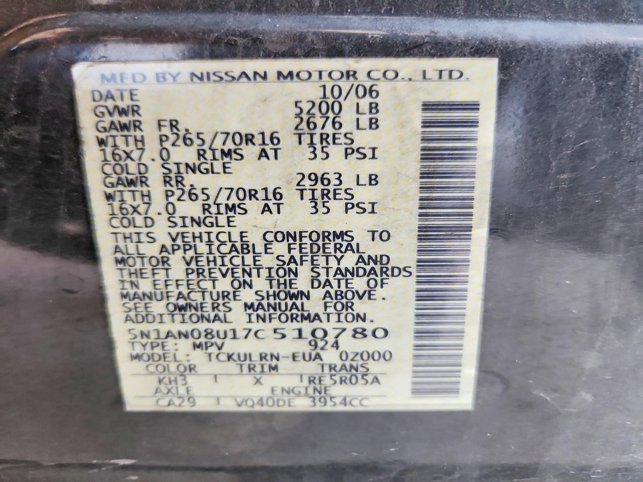 Nissan Xterra X