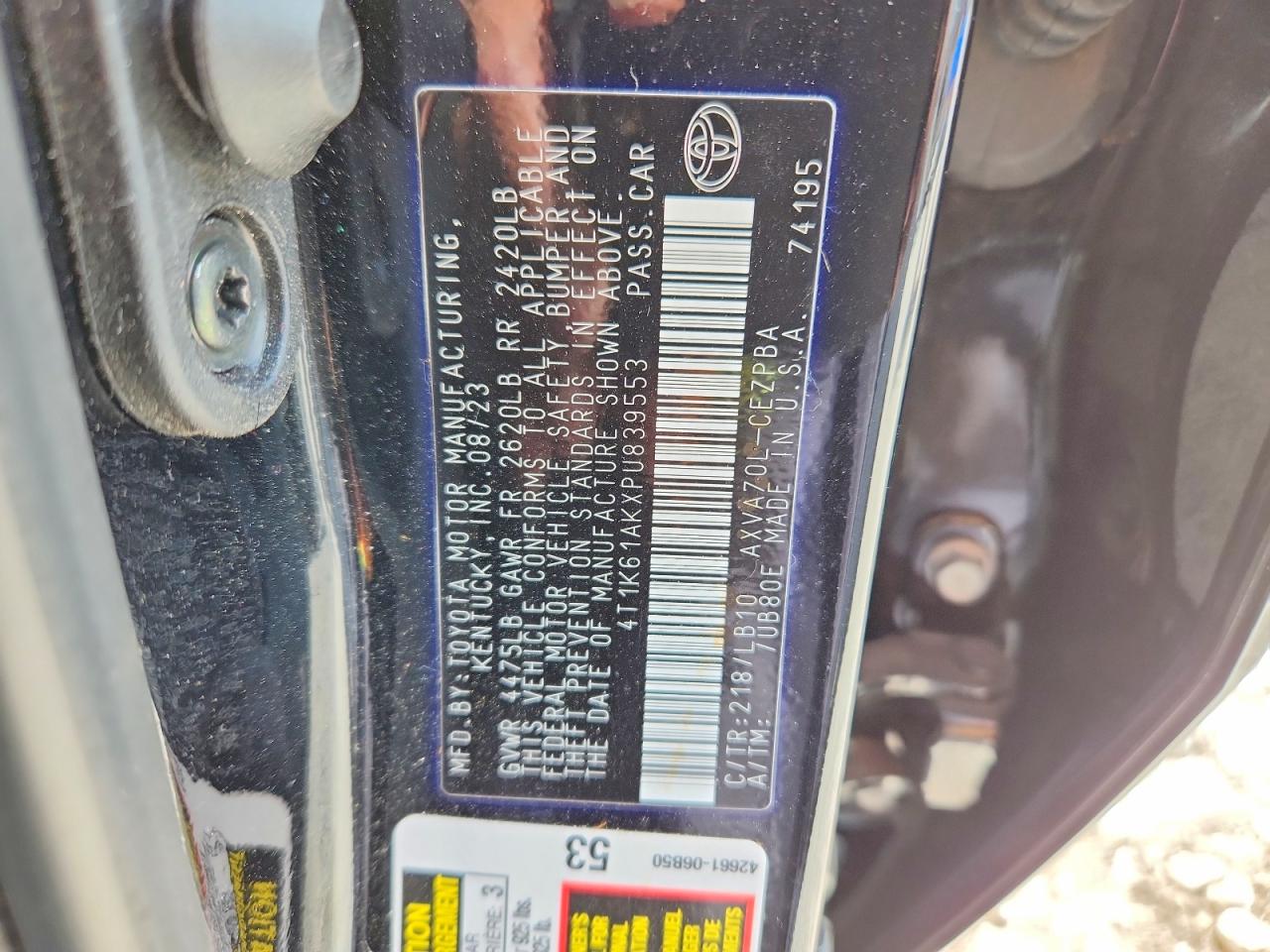Toyota Camry Xse