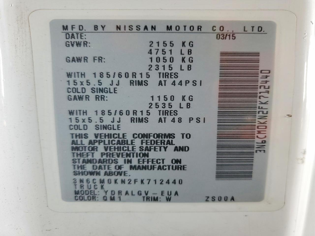 Nissan Nv Sv
