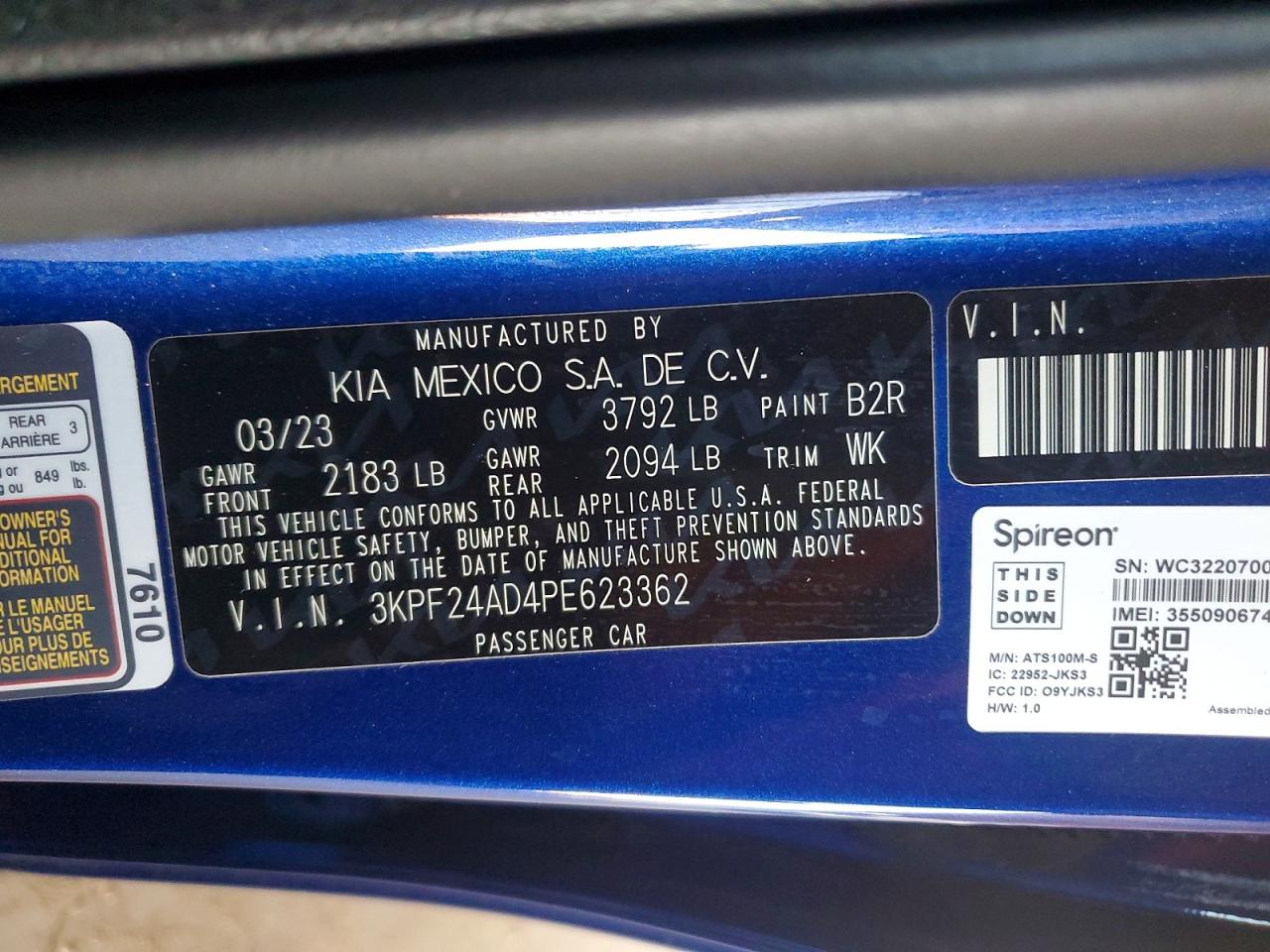 Kia Forte Lxs