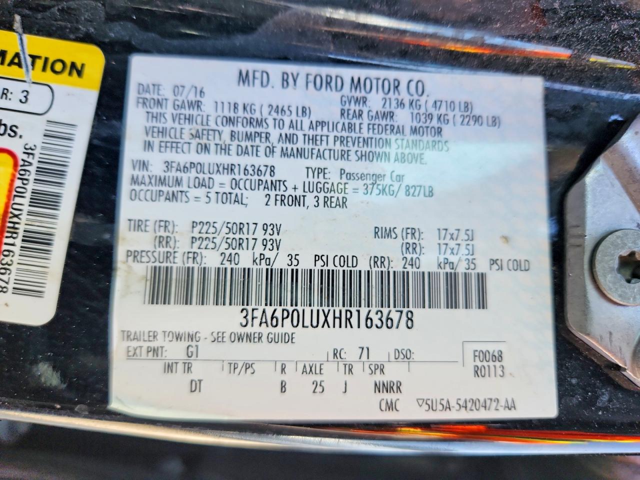 Ford Fusion Se Hybrid