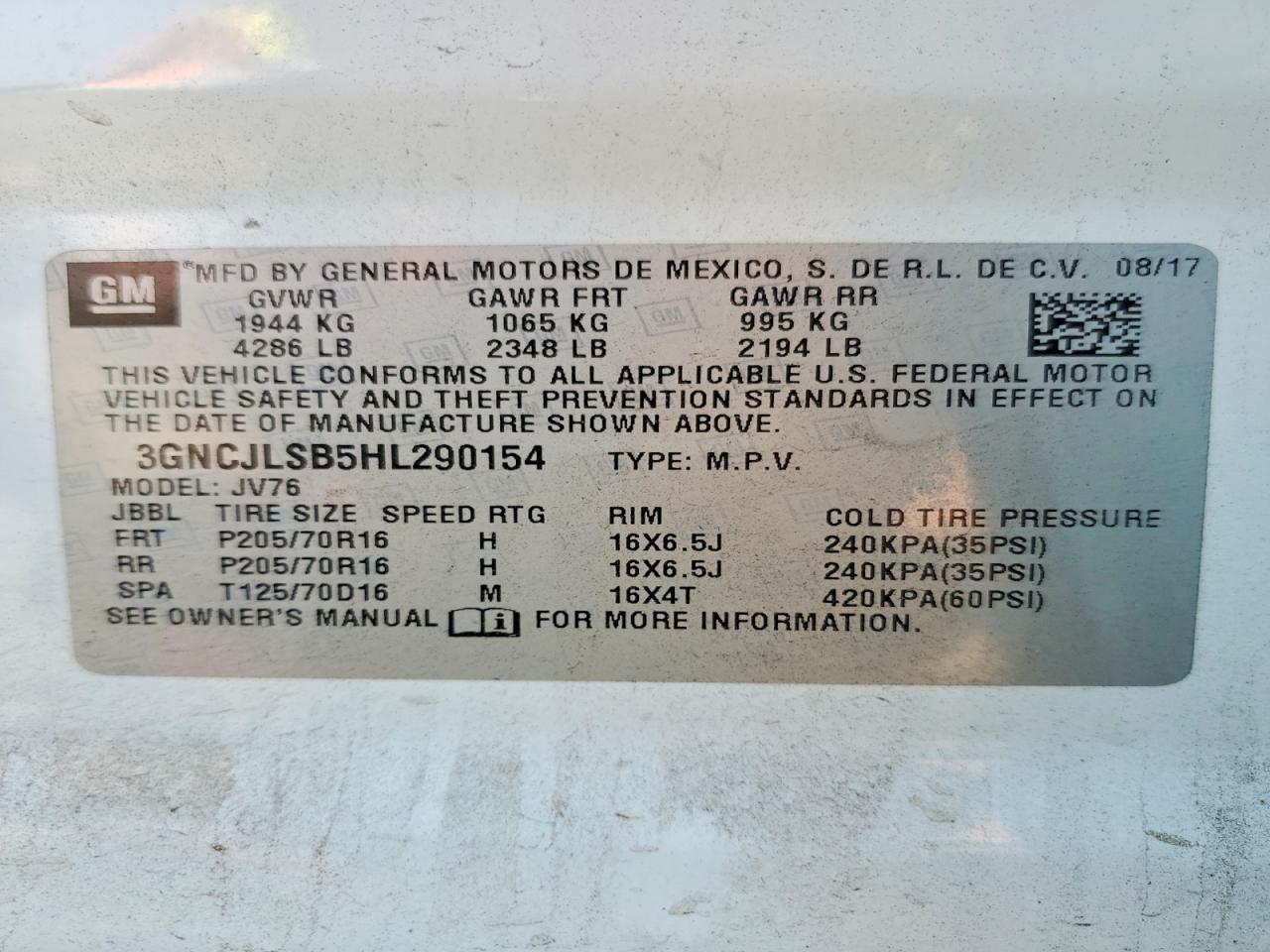 Chevrolet Trax 1lt